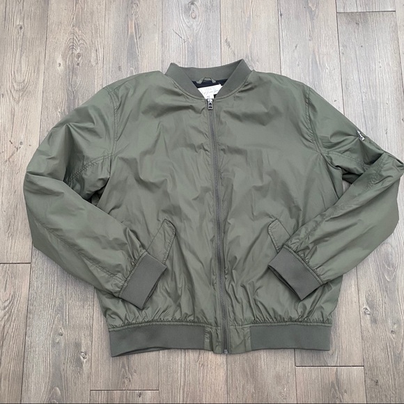 H&M Other - H&M L.O.G.G. Army Green  Bomber/ varsity Jacket XL